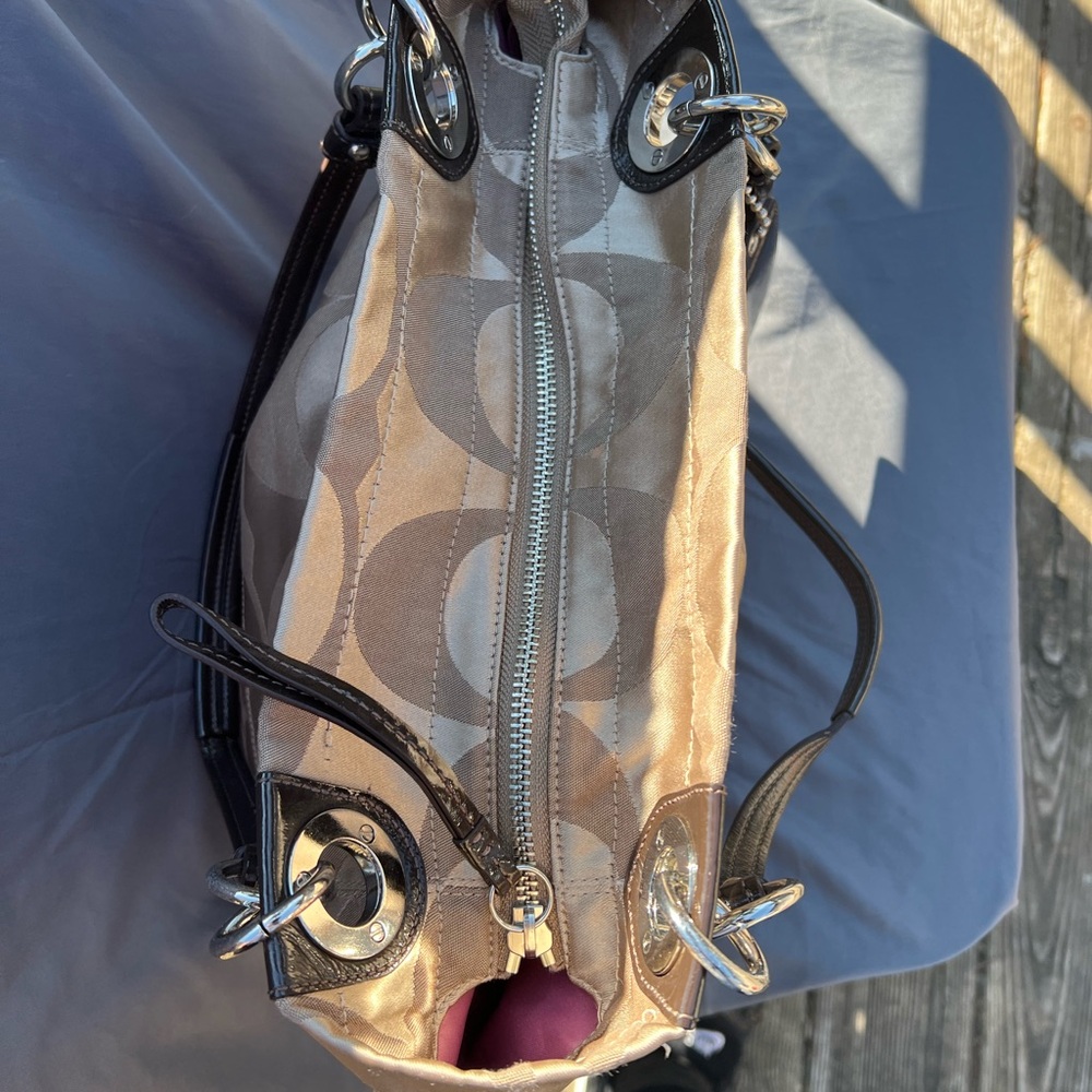 Beige Coach Tote - Picture 9 of 12